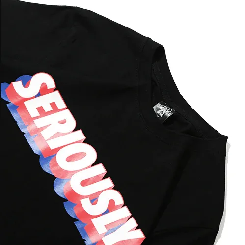 "SERIOUSLY" T-shirt Rouge Oversize-streetwear - URB1™