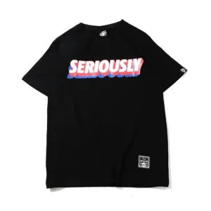 "SERIOUSLY" T-shirt Rouge Oversize-streetwear - URB1™
