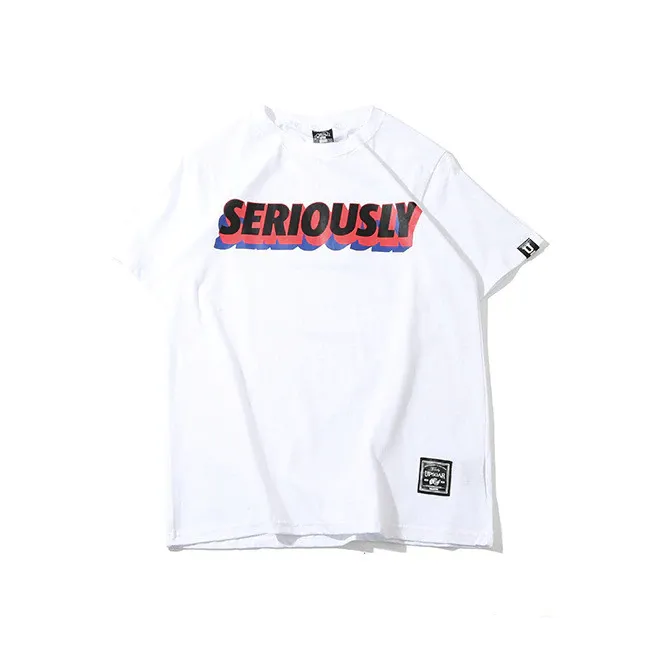 "SERIOUSLY" T-shirt Rouge Oversize-streetwear - URB1™