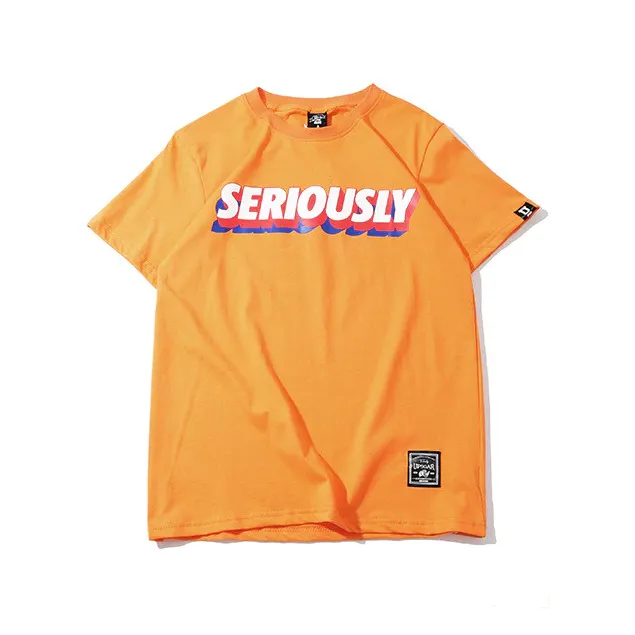 "SERIOUSLY" T-shirt Rouge Oversize-streetwear - URB1™