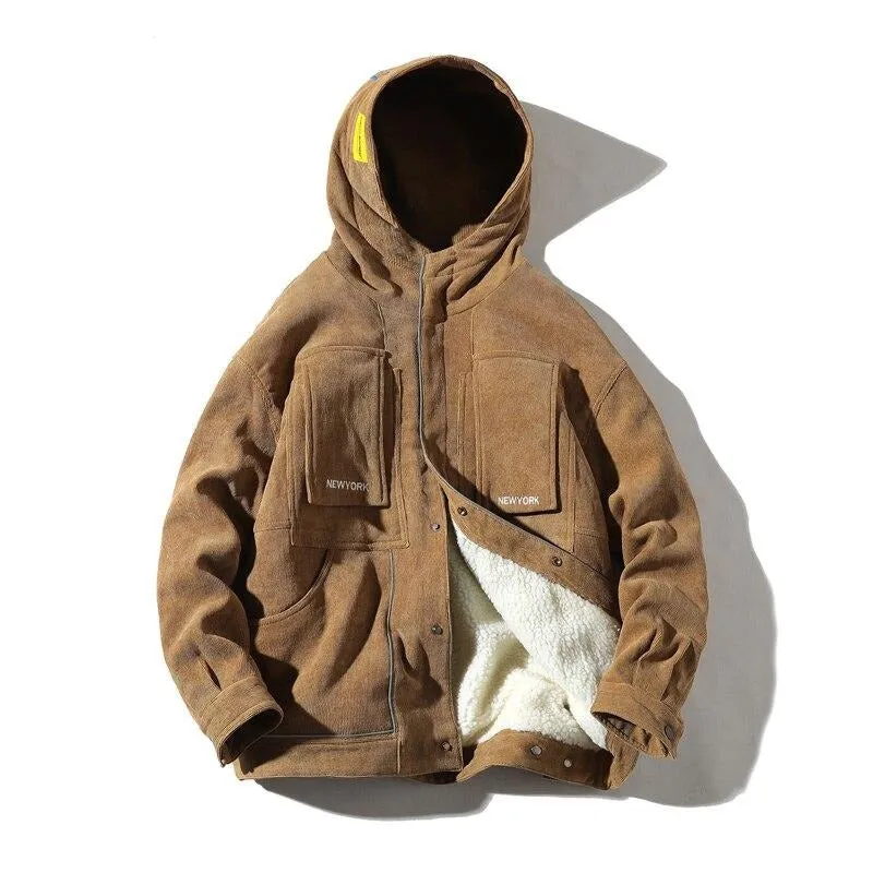"SETMOHG" Manteau Blouson Beige Velour Mouton - URB1™