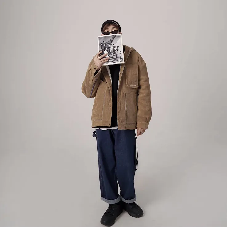 "SETMOHG" Manteau Blouson Beige Velour Mouton - URB1™