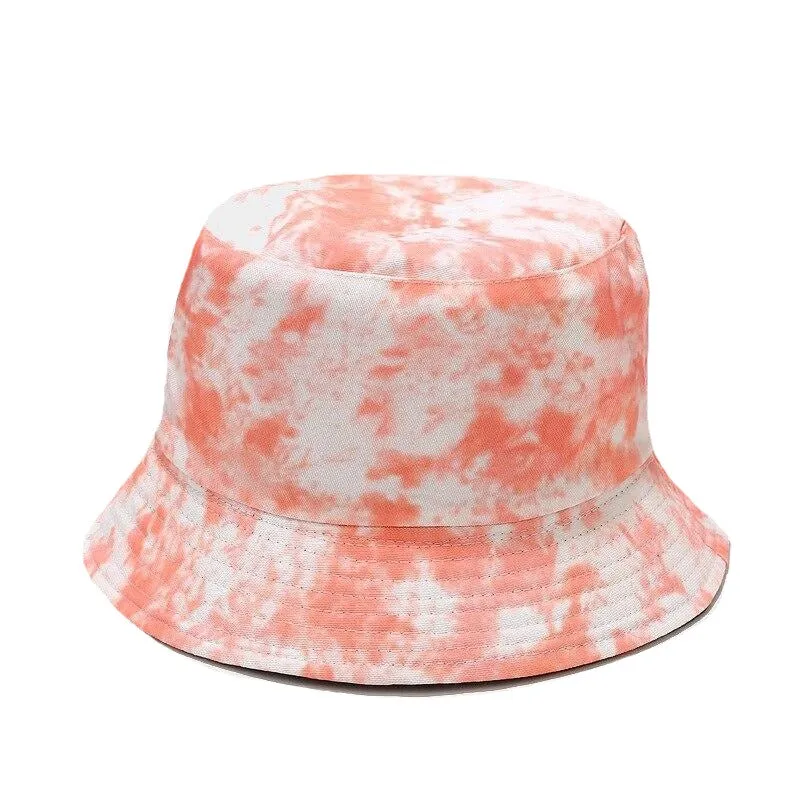 "TIE AND DYE" Chapeau Bob Imprimé Orange Rose - URB1™
