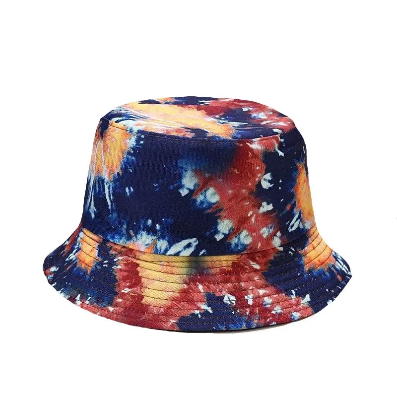 "TIE AND DYE" Chapeau Bob Imprimé Orange Rose - URB1™