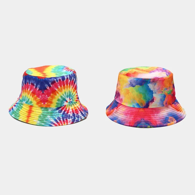 "TIE AND DYE" Chapeau Bob Imprimé Orange Rose - URB1™