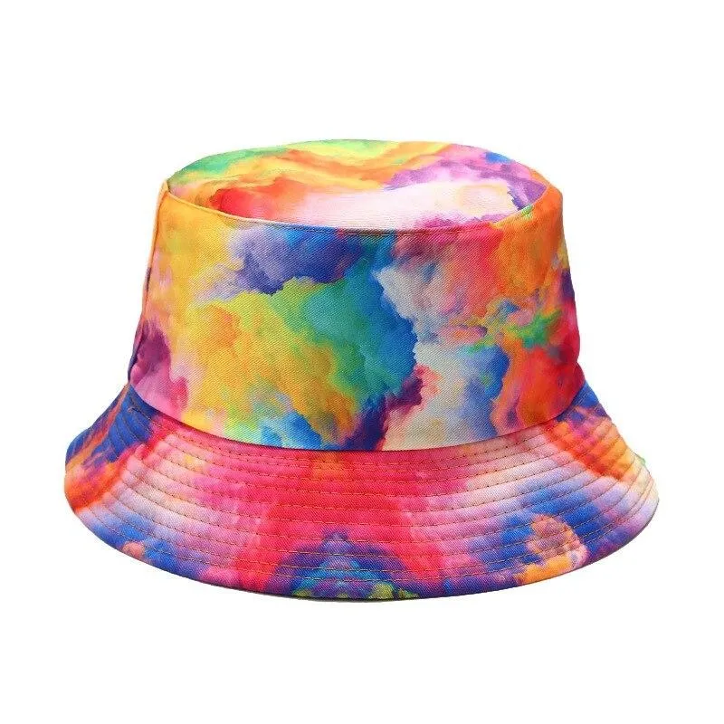 "TIE AND DYE" Chapeau Bob Imprimé Orange Rose - URB1™