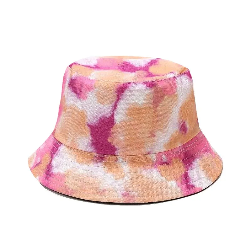 "TIE AND DYE" Chapeau Bob Imprimé Orange Rose - URB1™