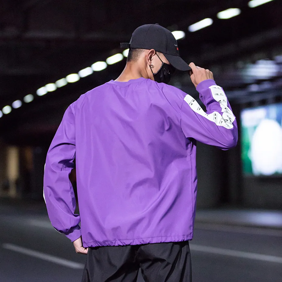 "TOMEYE" Sweat-shirt Crewneck Violet Streetwear - URB1™