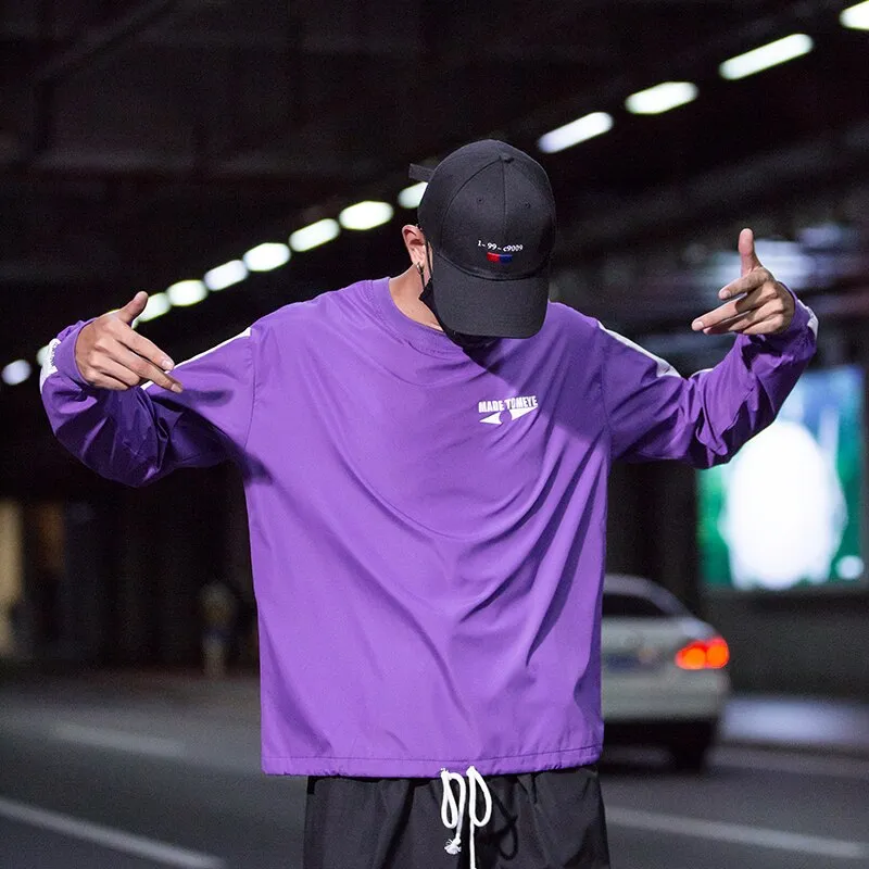 "TOMEYE" Sweat-shirt Crewneck Violet Streetwear - URB1™