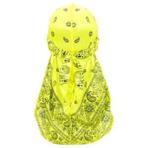 "WAVES" Durag Jaune Imprimé Bandana - URB1™