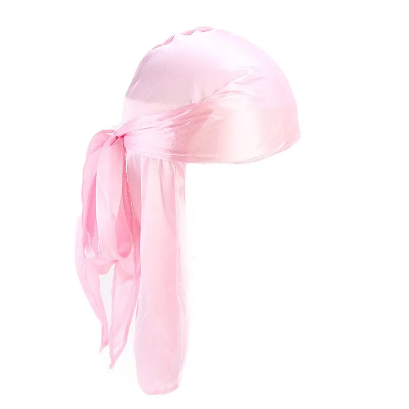 "WAVES" Durag Noir en Satin - URB1™