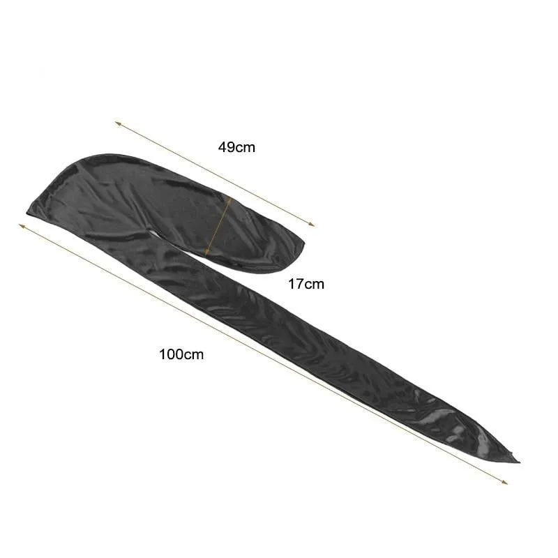 "WAVES" Durag Noir en Satin - URB1™