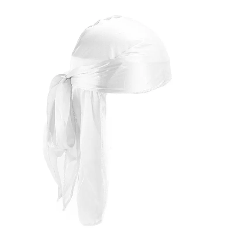 "WAVES" Durag Noir en Satin - URB1™
