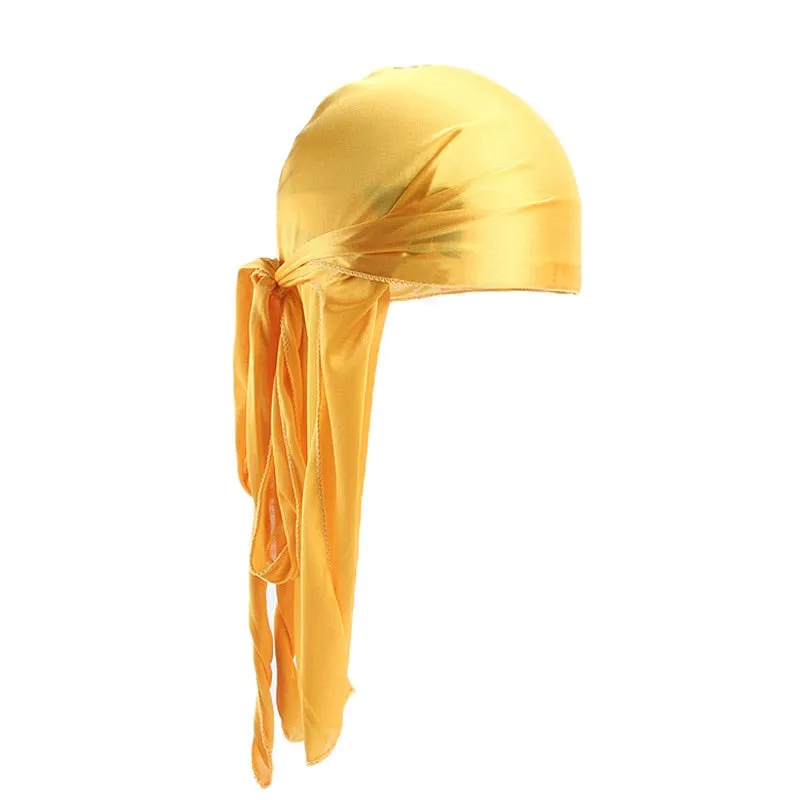 "WAVES" Durag Noir en Satin - URB1™