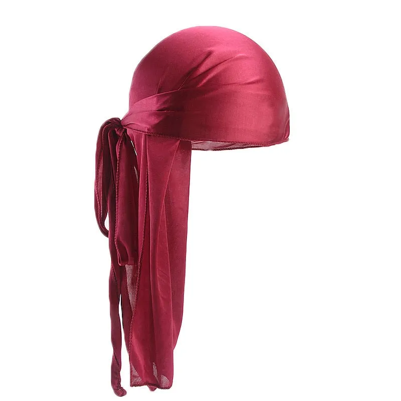 "WAVES" Durag Noir en Satin - URB1™
