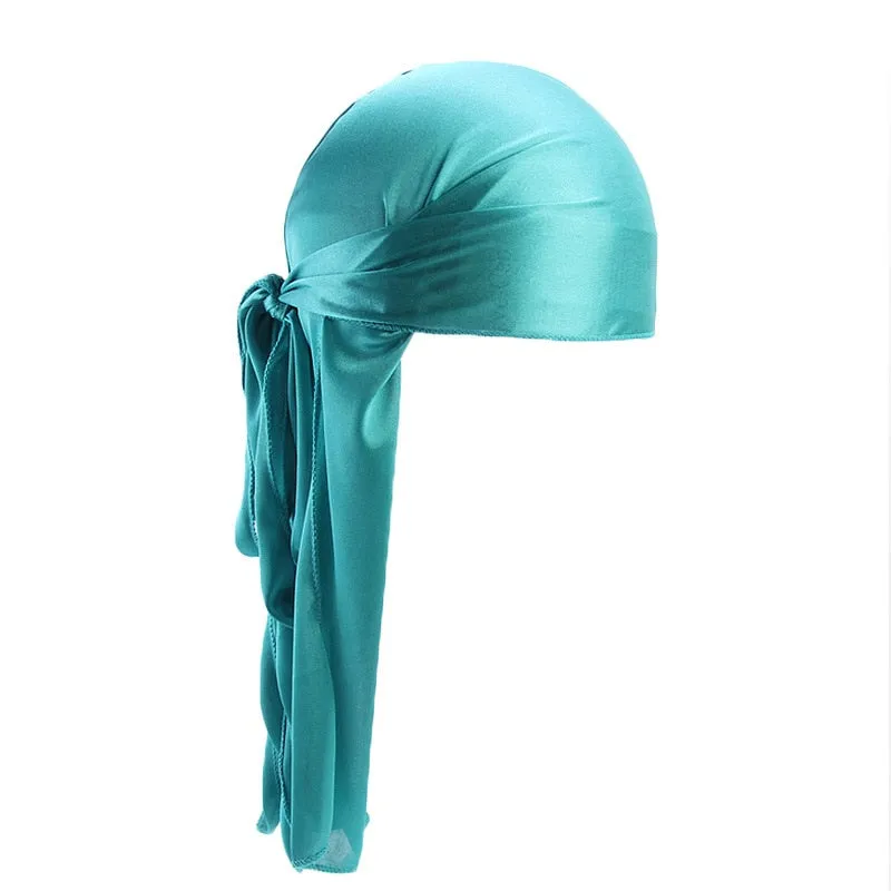 "WAVES" Durag Noir en Satin - URB1™