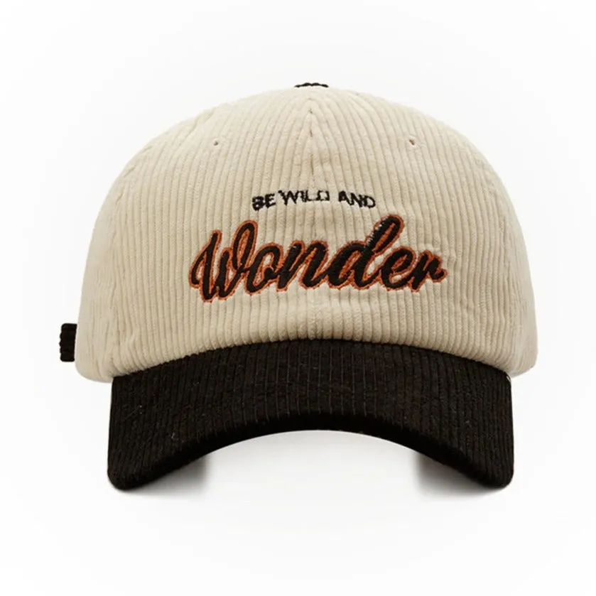 "WONDER" Casquette Baseball Snapback en velour Vert Brodée - URB1™