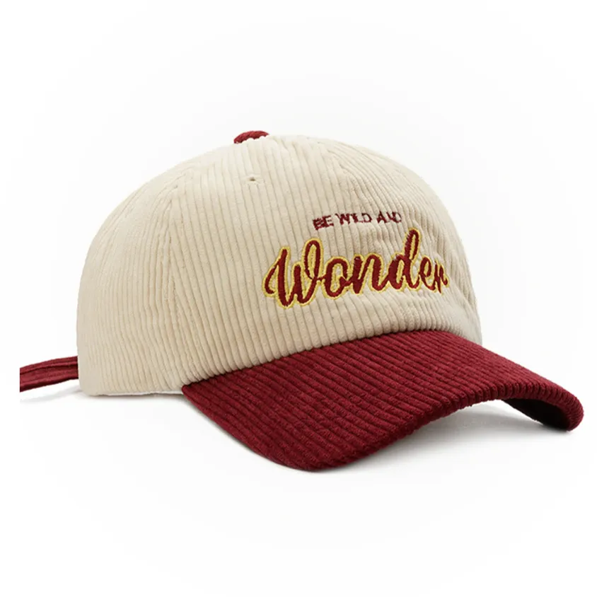 "WONDER" Casquette Baseball Snapback en velour Vert Brodée - URB1™