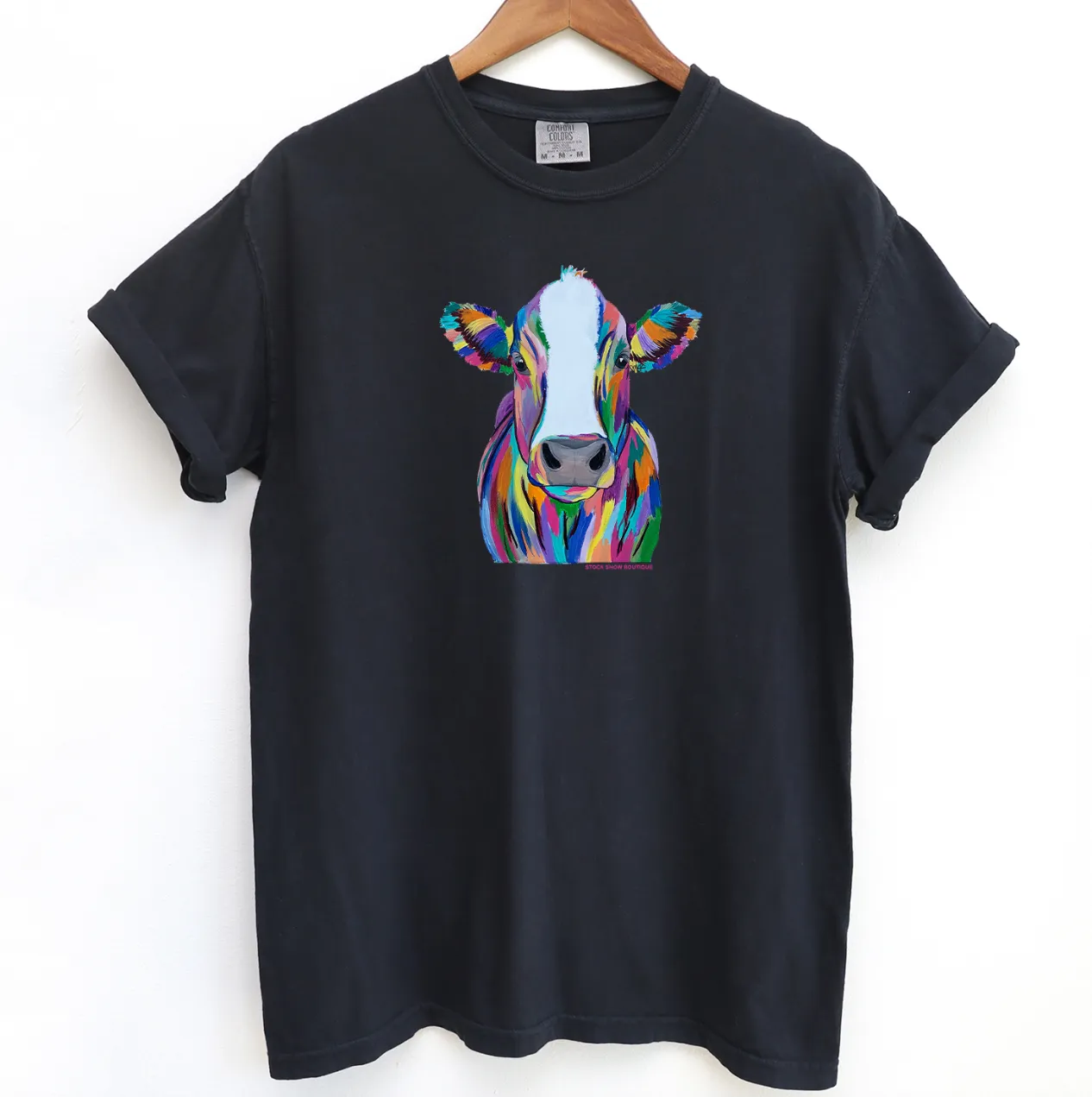 Rainbow Cow ComfortWash/ComfortColor T-Shirt (S-4XL) - Multiple Colors!