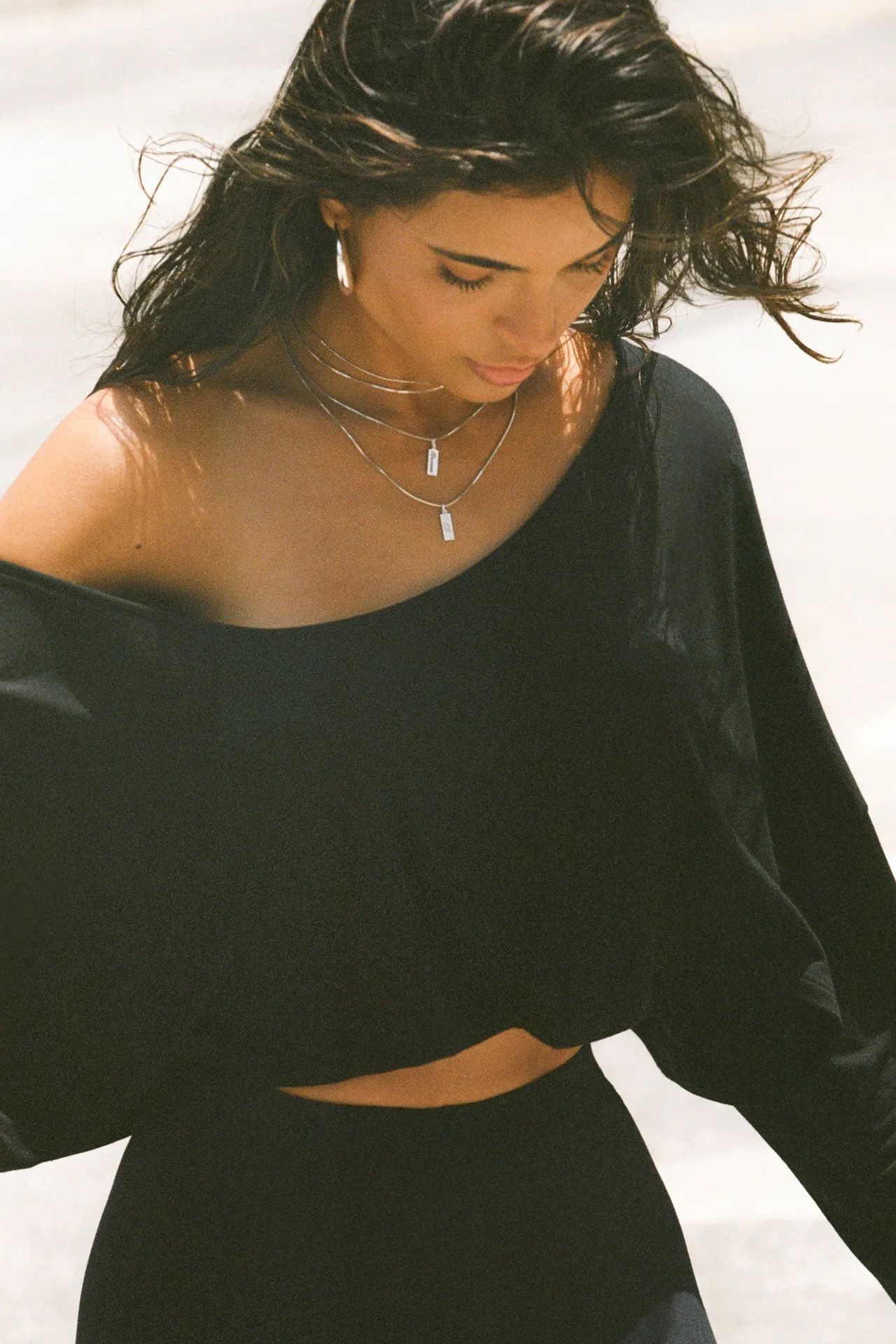 Relaxed Crop Long Sleeve