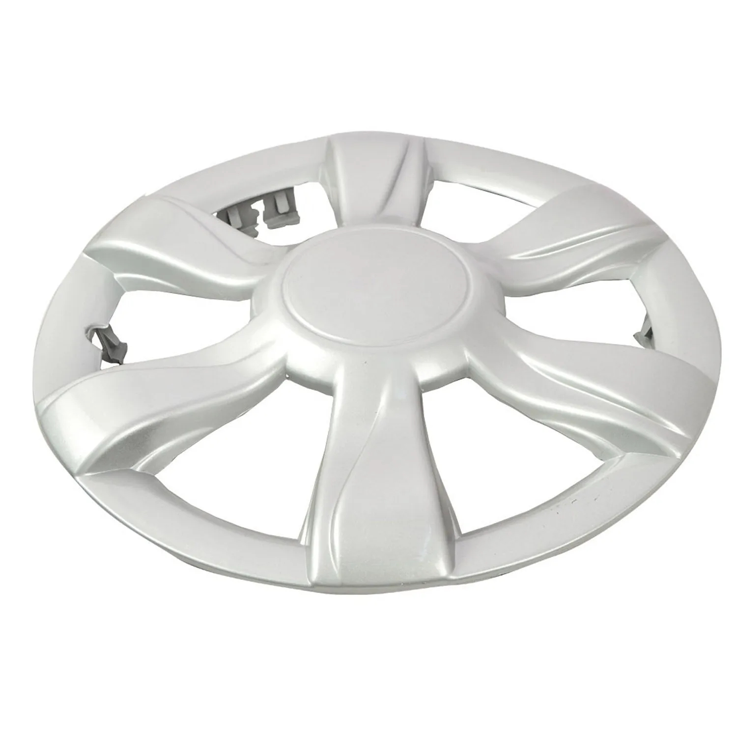 R.J.VON Premium Stylish Silver Colour Wheel Cover For All Cars (Set Of 5)