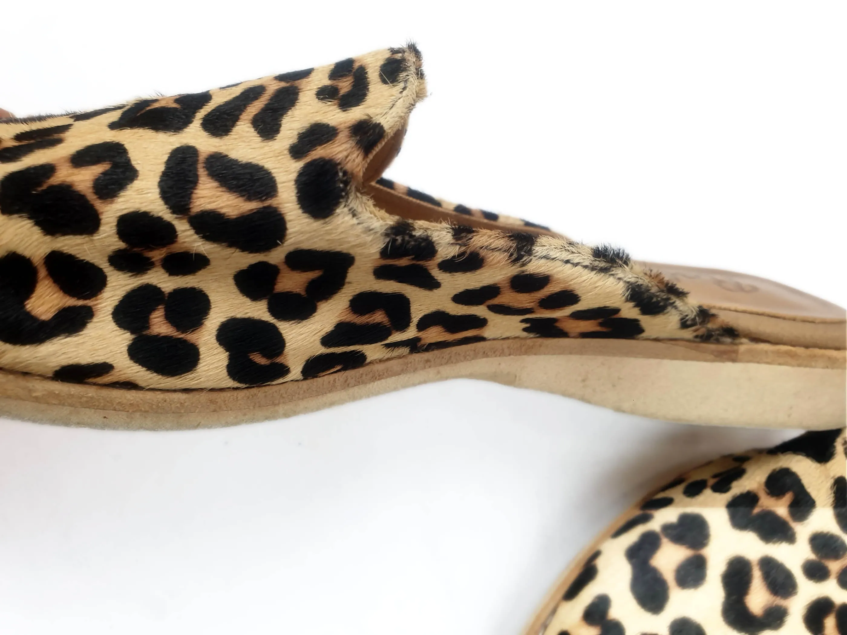 Rollie animal print slide on shoes size 37