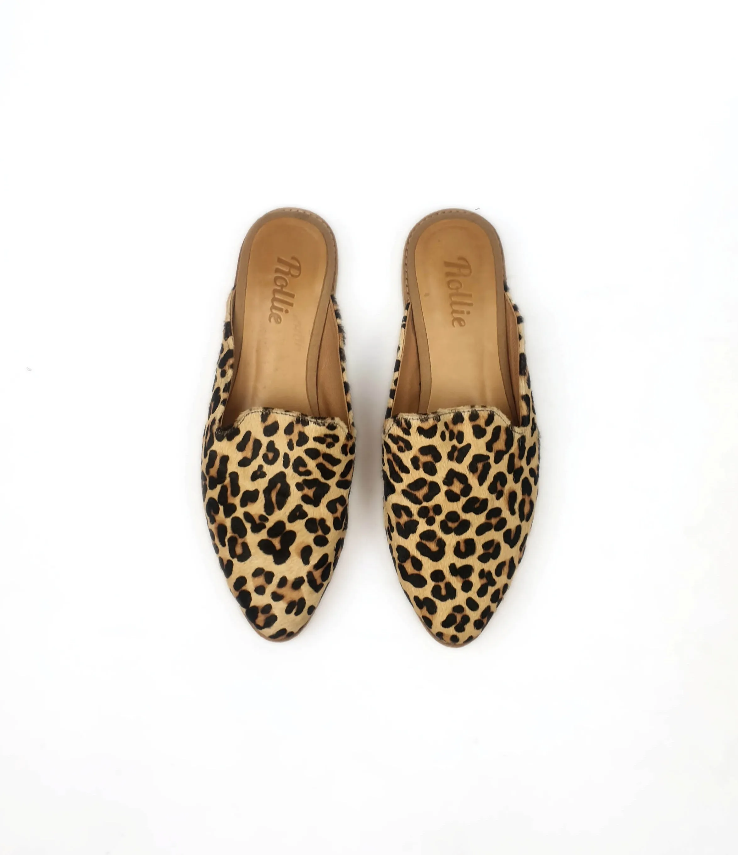 Rollie animal print slide on shoes size 37
