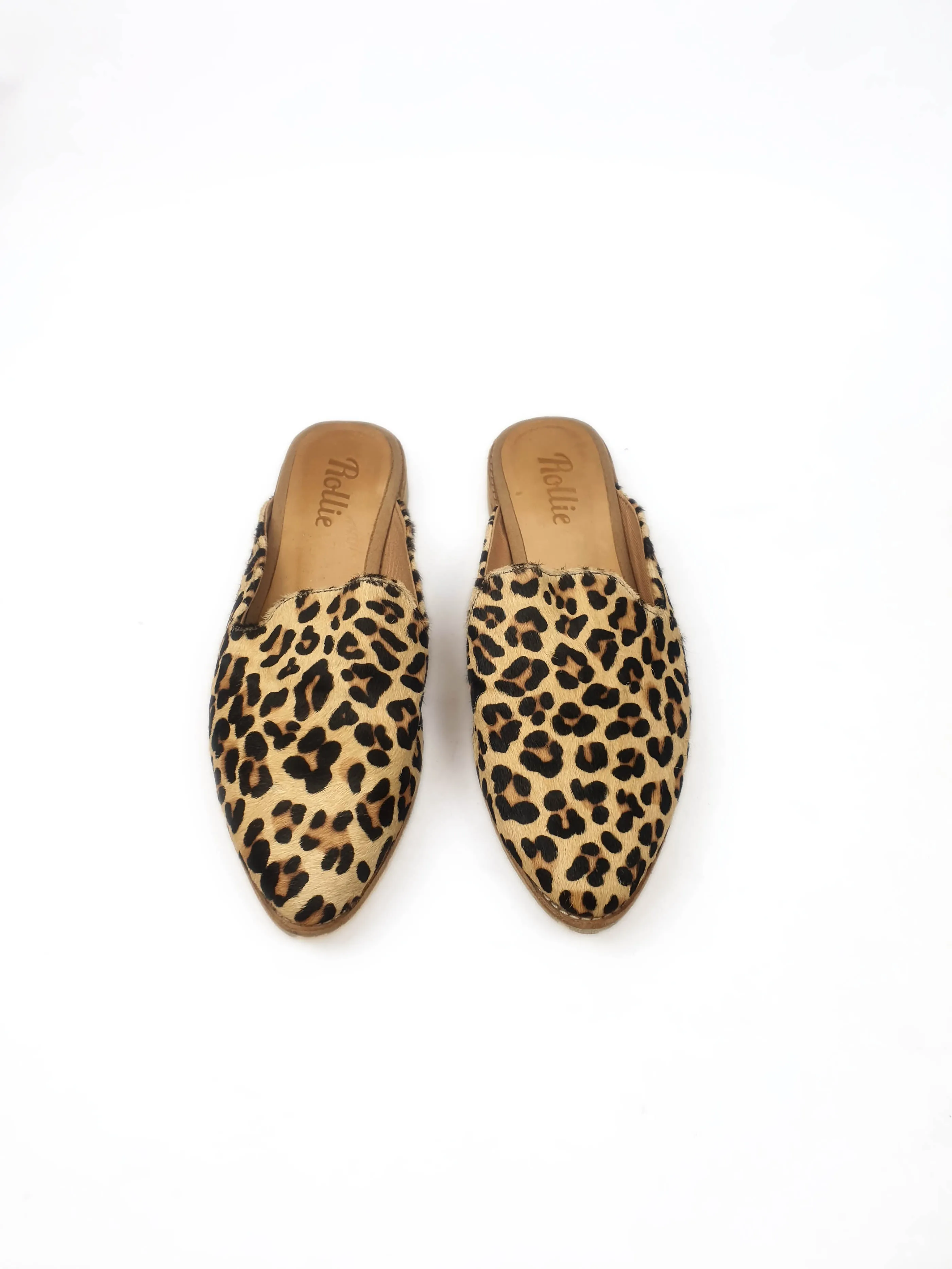 Rollie animal print slide on shoes size 37