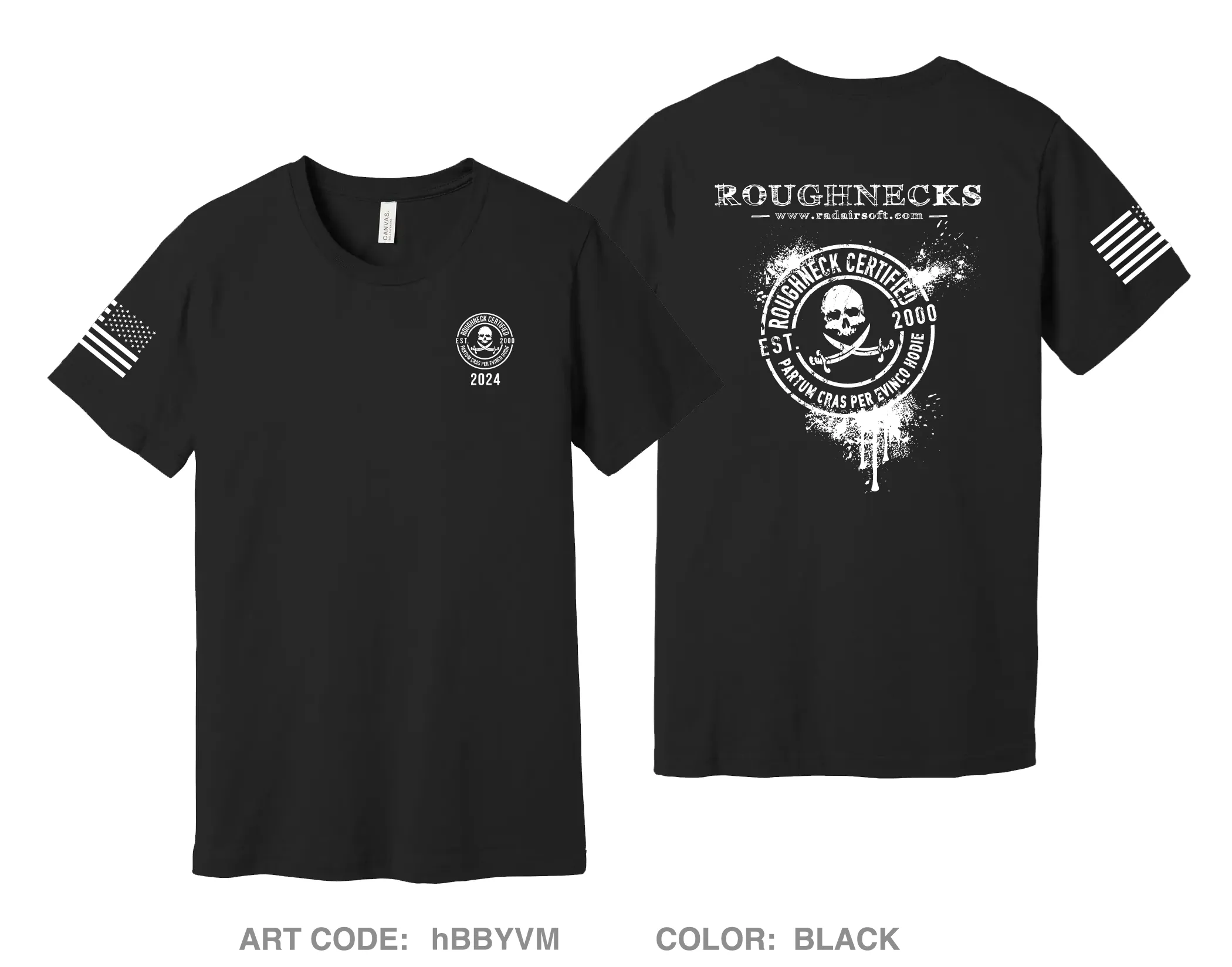 Roughnecks Airsoft Comfort Unisex Cotton SS Tee - hBBYVM