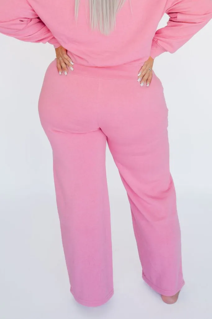 Saturday Afternoon Relaxed Sweatpants - Pink