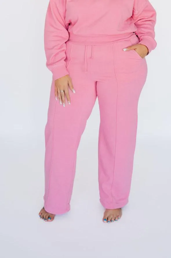Saturday Afternoon Relaxed Sweatpants - Pink