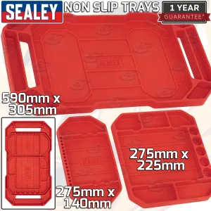 SEALEY 3PCS NON SLIP FLEXIBLE TOOL TRAYS