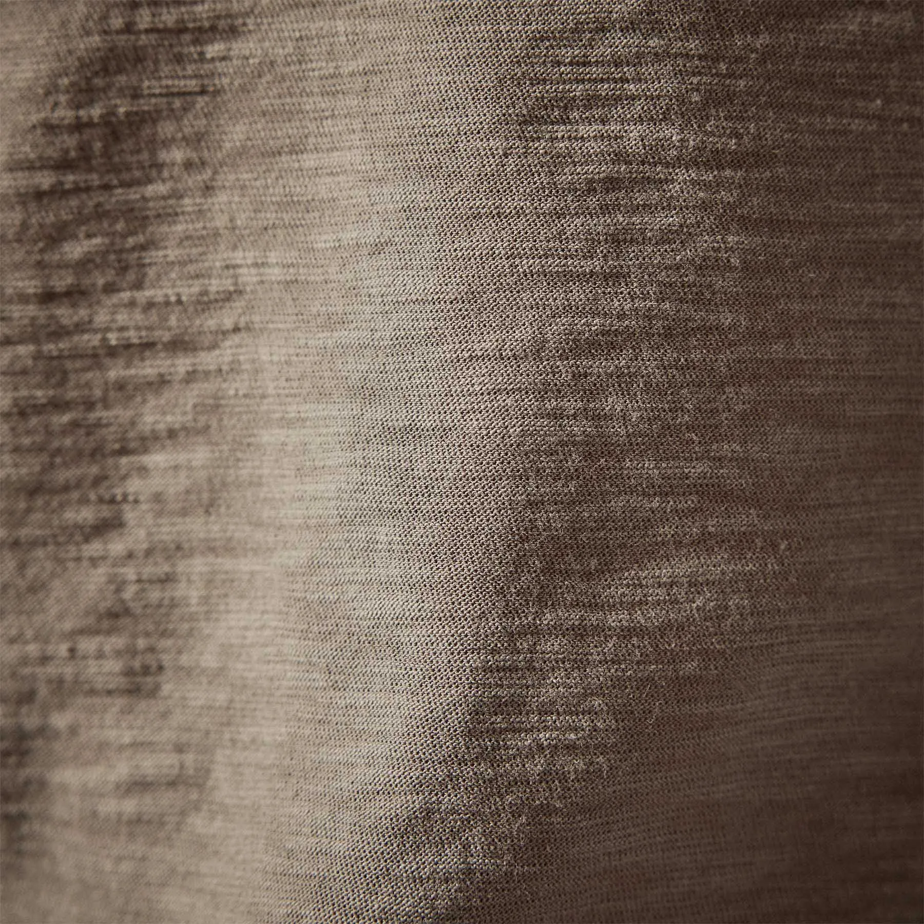 Sheer Slub Casual V Neck - Ammo