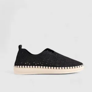 Sienna Comfort Slip On Casuals Black 01367