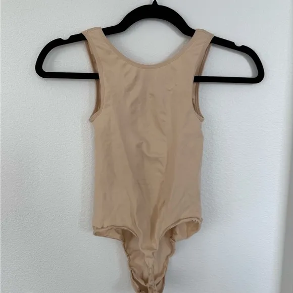SKIMS Beige One-Piece Bodysuit