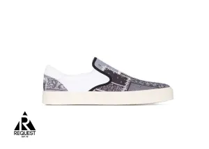 Slip On “Black Reconstructed Bandana”