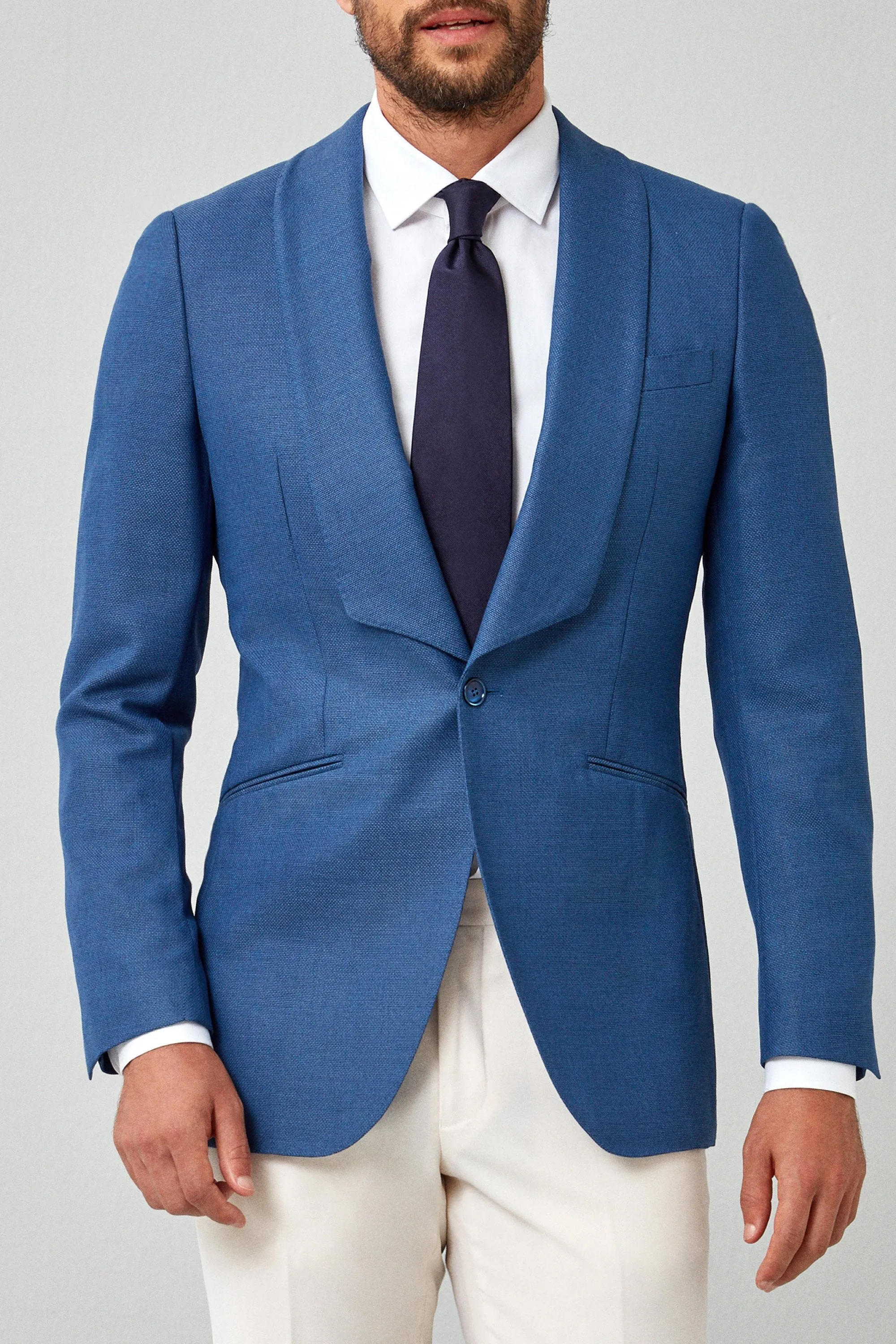 Solid Italian Basket Weave Dinner Jacket