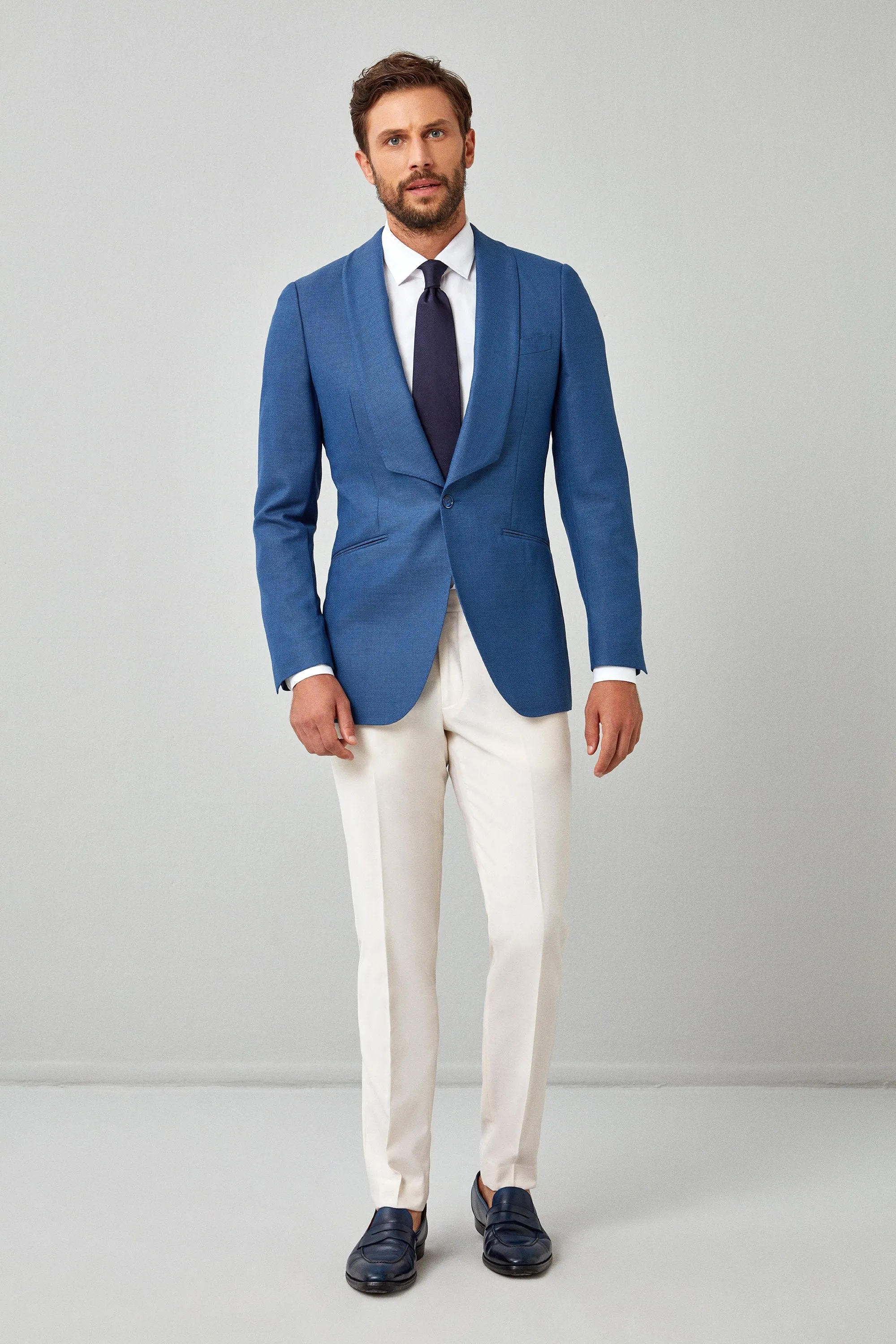 Solid Italian Basket Weave Dinner Jacket