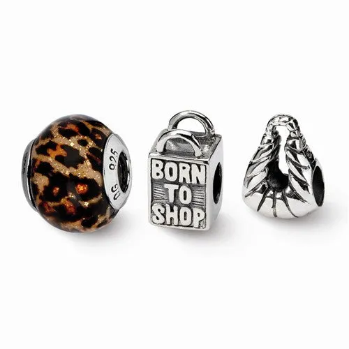 Sterling Silver Reflections Stylish Girl Boxed Bead Set