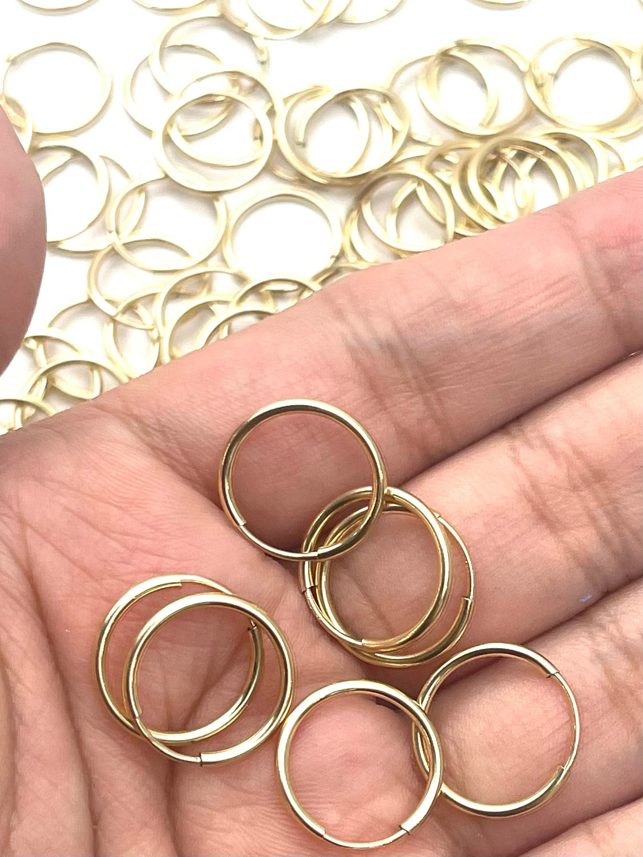 Stylish Endless Hoop Earrings,14K gold filled (14KGF) 4011714