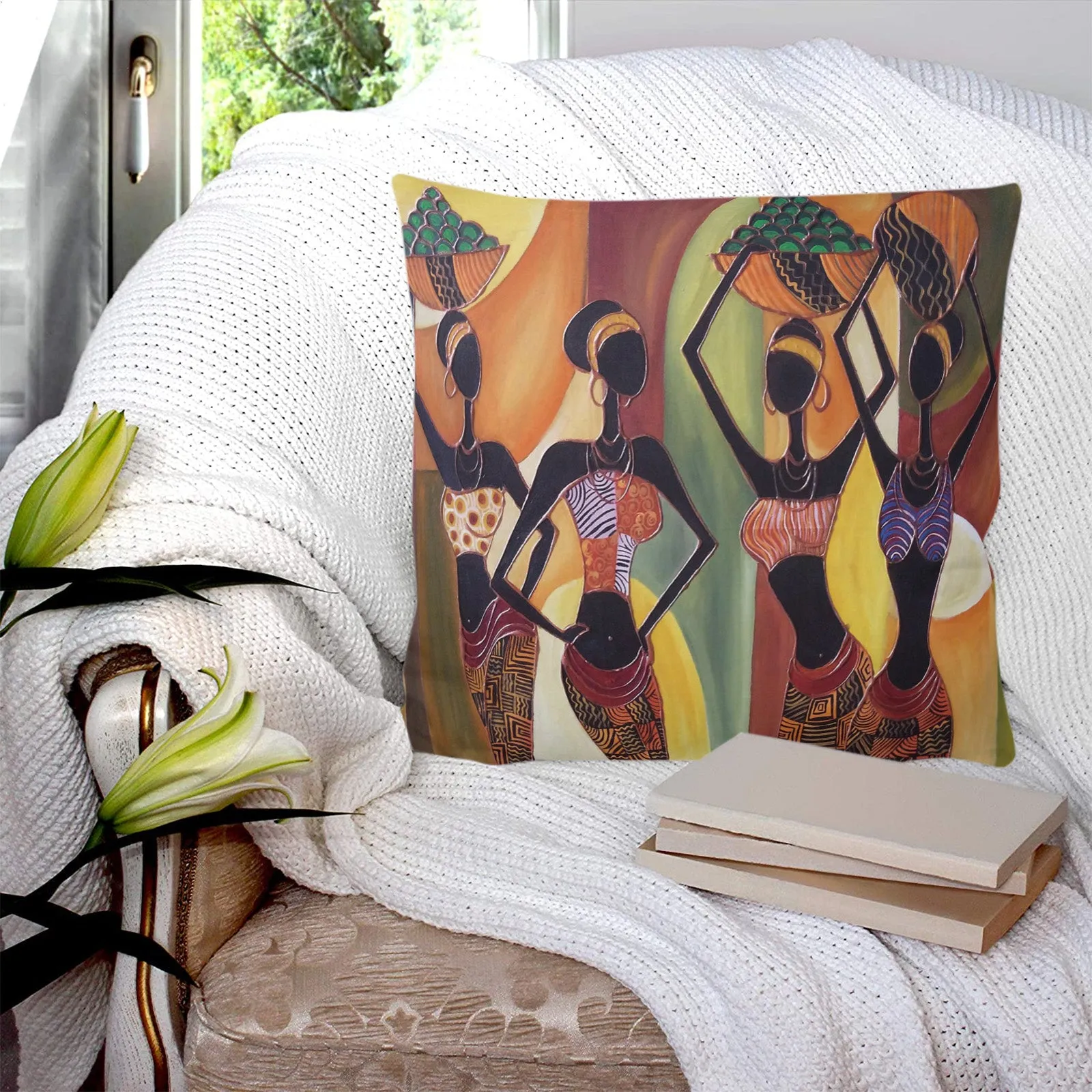 Stylish Picasso African Pillow Cases Cushion Covers