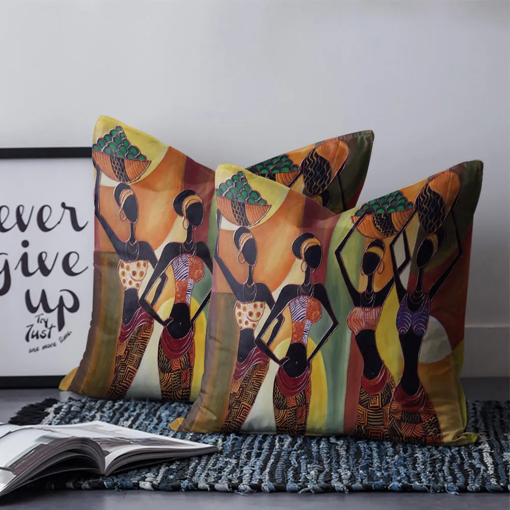 Stylish Picasso African Pillow Cases Cushion Covers