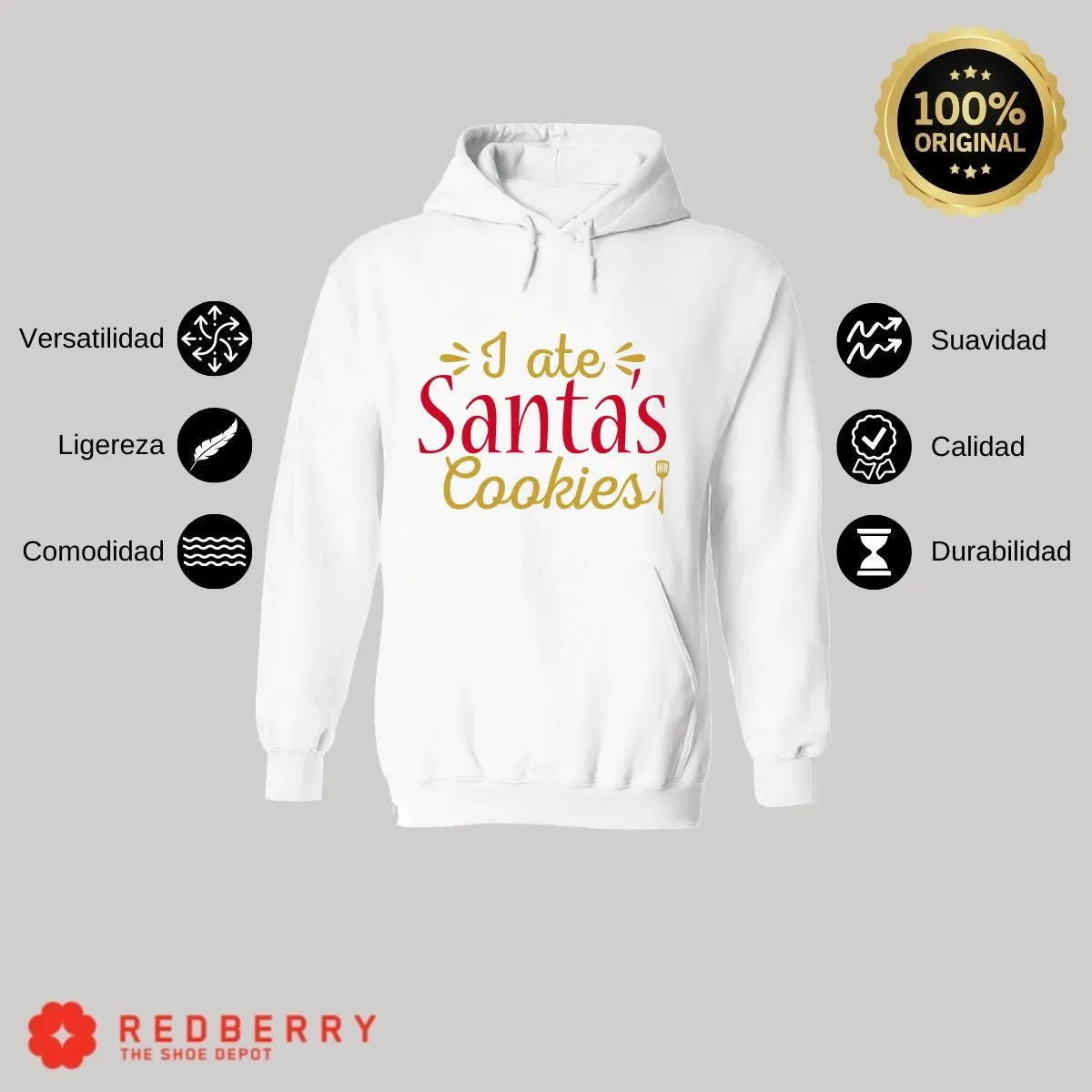 Sudadera Deportiva Hombre Navideña Hoodie 049