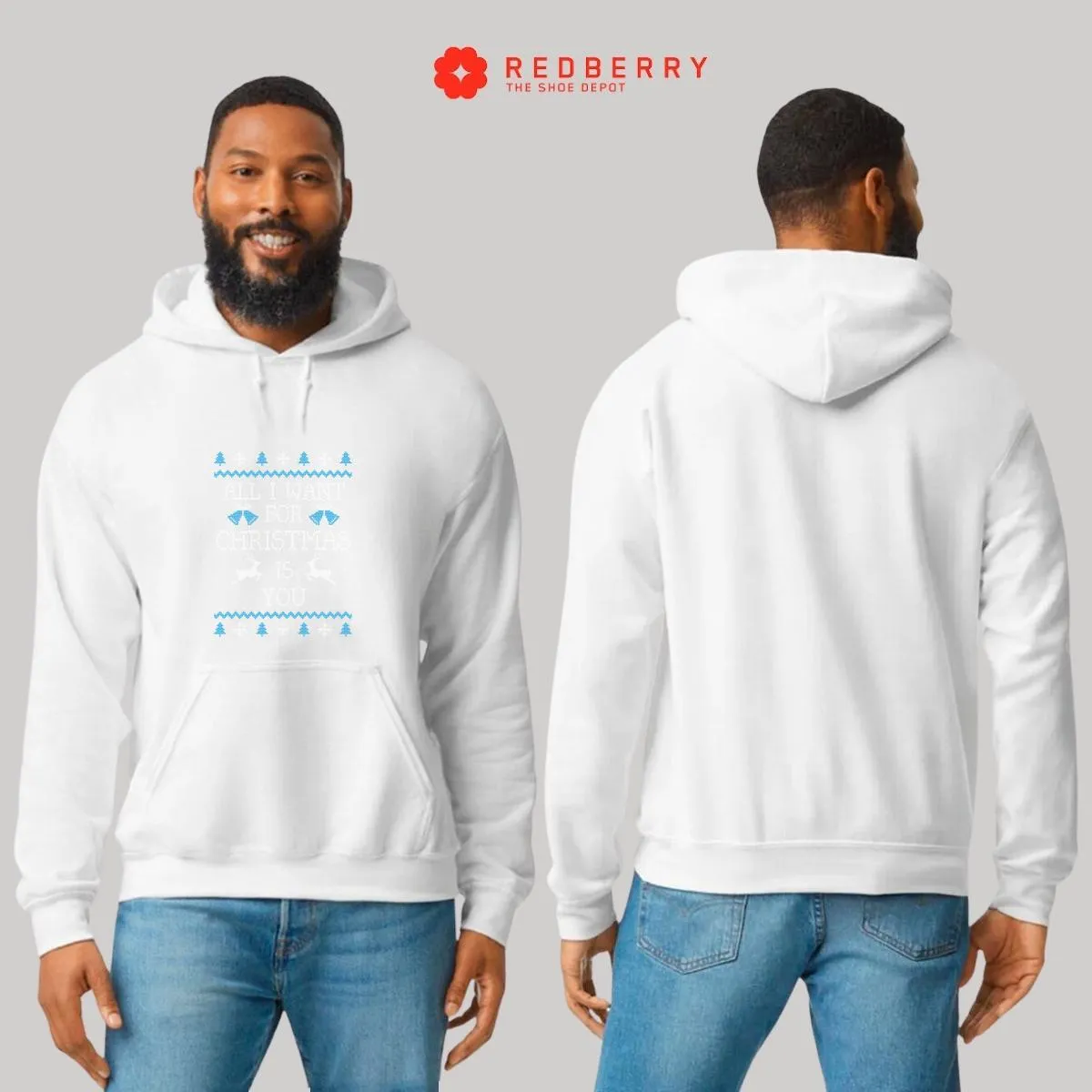 Sudadera Navideña Hombre Deportiva Hoodie 027