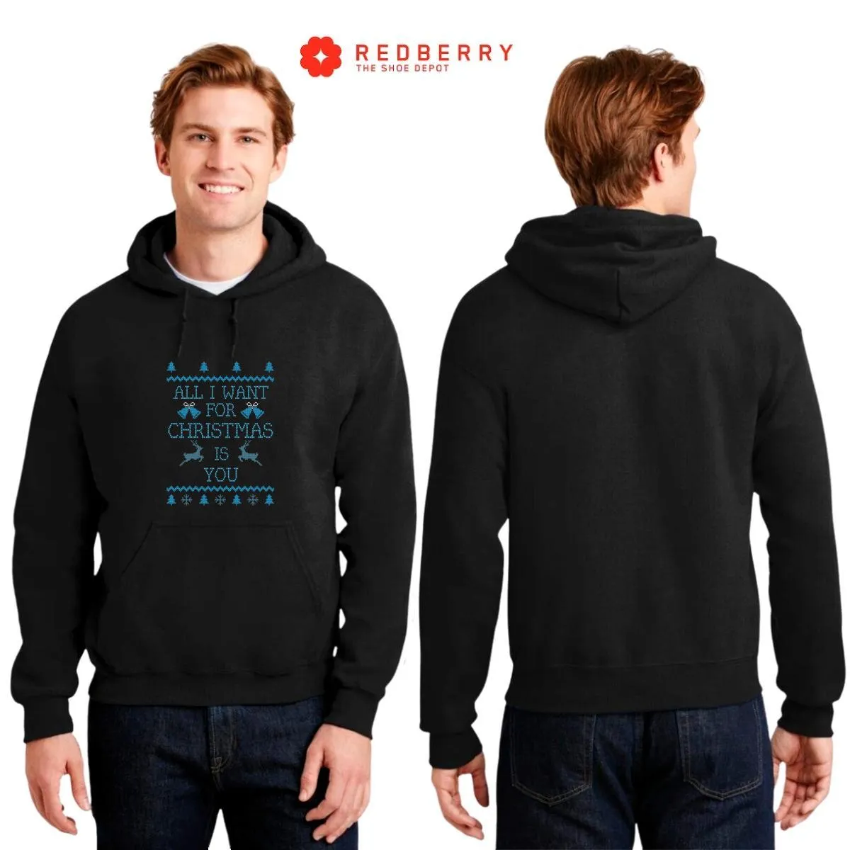 Sudadera Navideña Hombre Deportiva Hoodie 027