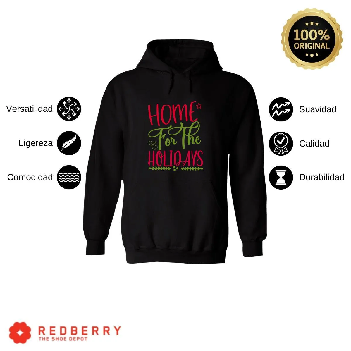 Sudadera Navideña Hombre Deportiva Hoodie 048