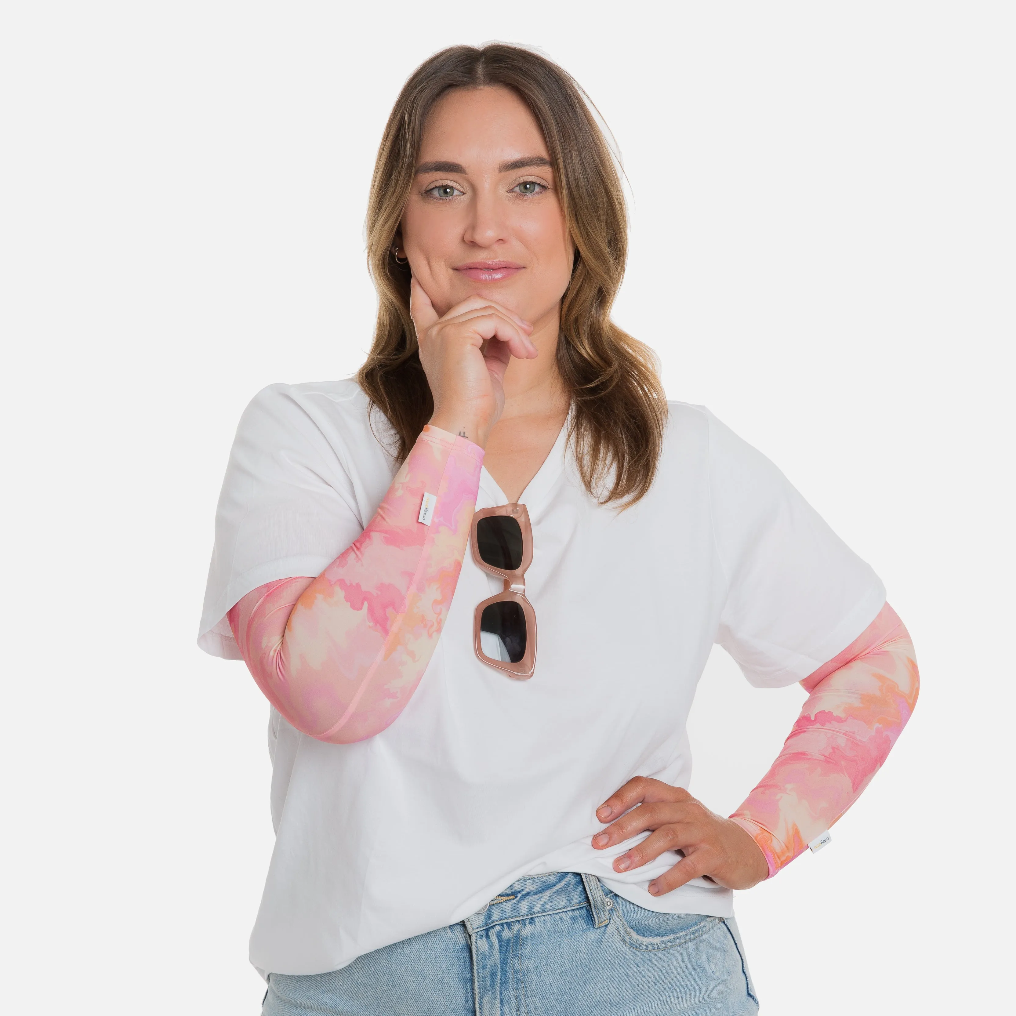 Summer Marble Arm Sleeves - Adult