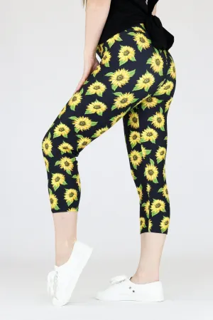 Sunflower - Casual Capri Leggings