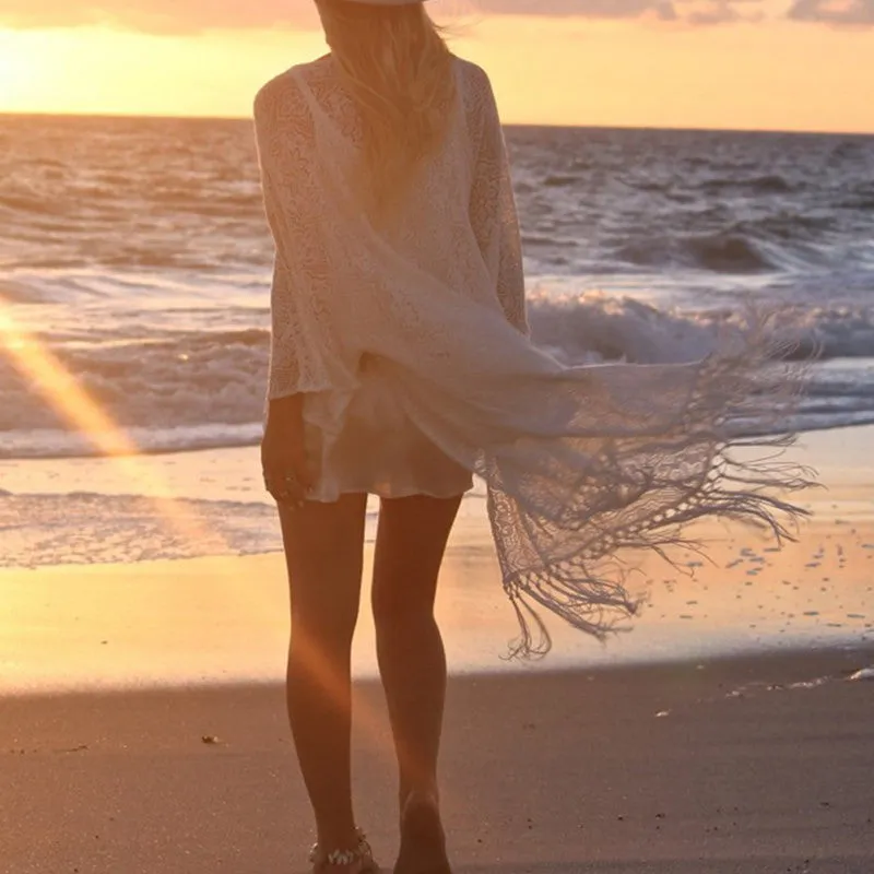 Sunset Lace Kimono