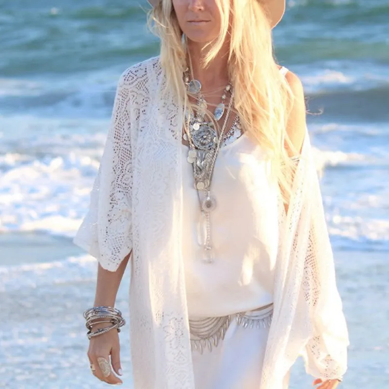 Sunset Lace Kimono